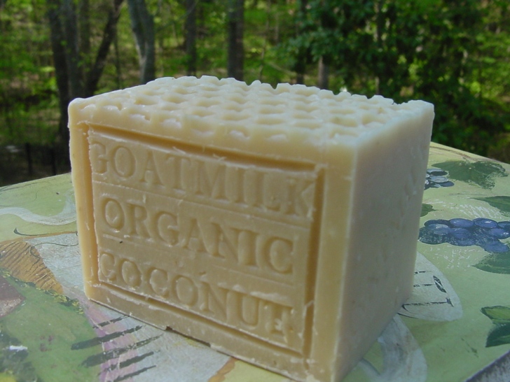 This soap is made with goats milk and coconut milk , both are a natural, soothing skin cleanser and moisturizer. We add oatmeal which calms irritated skin and honey which adds moisturizes to the skin. 