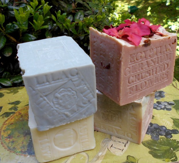 Geranium Soap , Jasmine Soap , Castile Olive Soap .. Goat's milk Soap Aged Soaps 