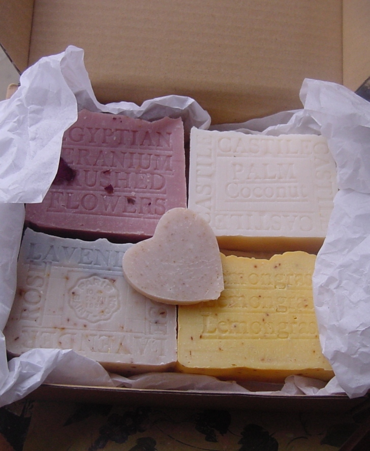   Four Bar Gift Set Soap and a Heart