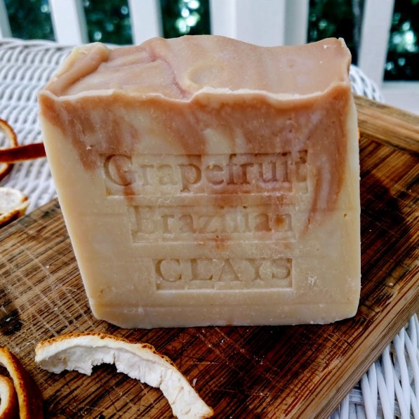 South Africa Grapefruit Artisan Soap with Moroccan and Brazilian Red Clay