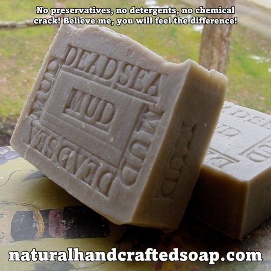 Dead Sea Mud Soap Bar 100% Organic & Natural.