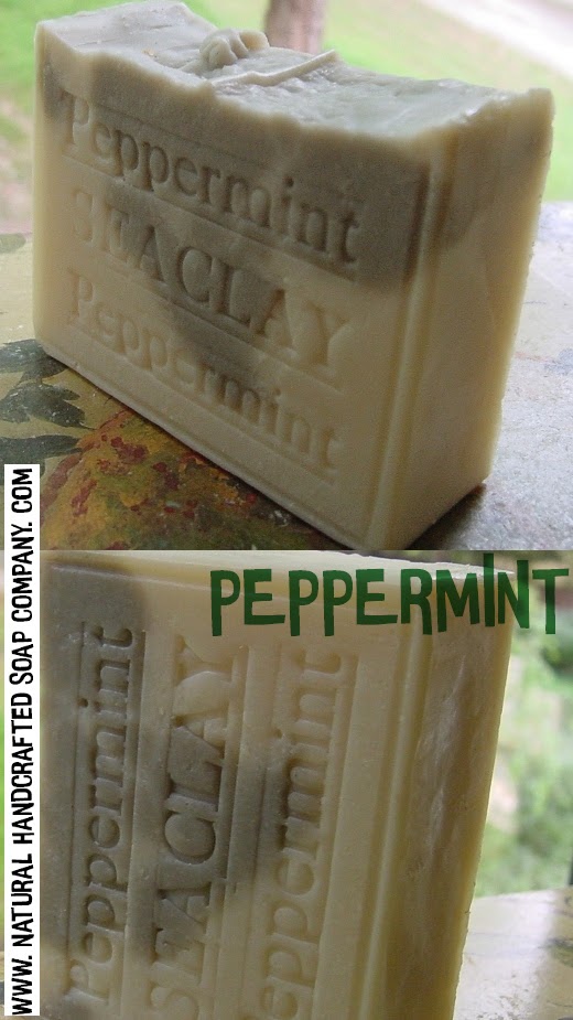 A bar of anti-fungal peppermint you'll know this stuff is better for your skin, no ~lye~.